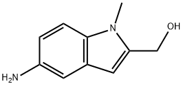 1H-Indole-2-methanol,5-amino-1-methyl-(9CI) 结构式