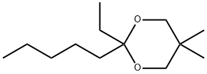 1,3-Dioxane,2-ethyl-5,5-dimethyl-2-pentyl-(9CI) 结构式