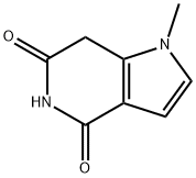 4H-Pyrrolo[3,2-c]pyridine-4,6(5H)-dione,1,7-dihydro-1-methyl-(9CI) 结构式
