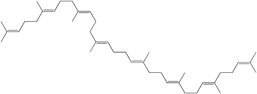 7,7',8,8',11,11',12,12',15,15'-Decahydro-ψ,ψ-carotene 结构式