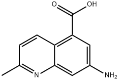 5-Quinolinecarboxylicacid,7-amino-2-methyl-(9CI) 结构式