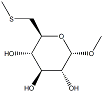 alpha-D-Glucopyranoside, methyl 6-S-methyl-6-thio- (9CI) 结构式