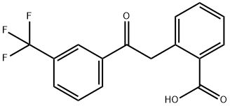 2-[3-(Trifluoromethyl)-β-oxophenethyl]benzoic acid 结构式