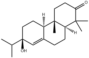 (5β,9β,10α,13R)-13-Hydroxyabiet-8(14)-en-3-one 结构式