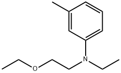 N-Ethyl-N-(β-ethoxyethyl)-m-toluidine 结构式