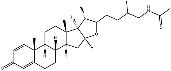 N-(3-Oxofurosta-1,4-dien-26-yl)acetamide 结构式