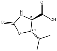 4-Oxazolidinecarboxylicacid,5-(1-methylethyl)-2-oxo-,(4R,5S)-rel-(9CI) 结构式