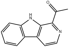 1-乙酰基-Β-咔啉 结构式