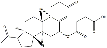 progesterone 6-hemisuccinate 结构式