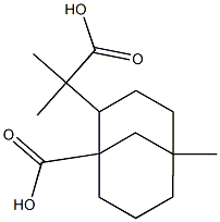 1-Carboxy-α,α,5-trimethylbicyclo[3.3.1]nonane-2-acetic acid 结构式