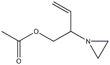 β-Vinyl-1-aziridineethanol acetate 结构式
