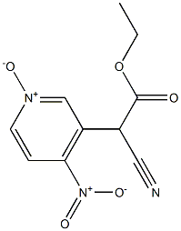 3-Pyridineacetic acid, α-cyano-4-nitro-, ethyl ester, 1-oxide 结构式