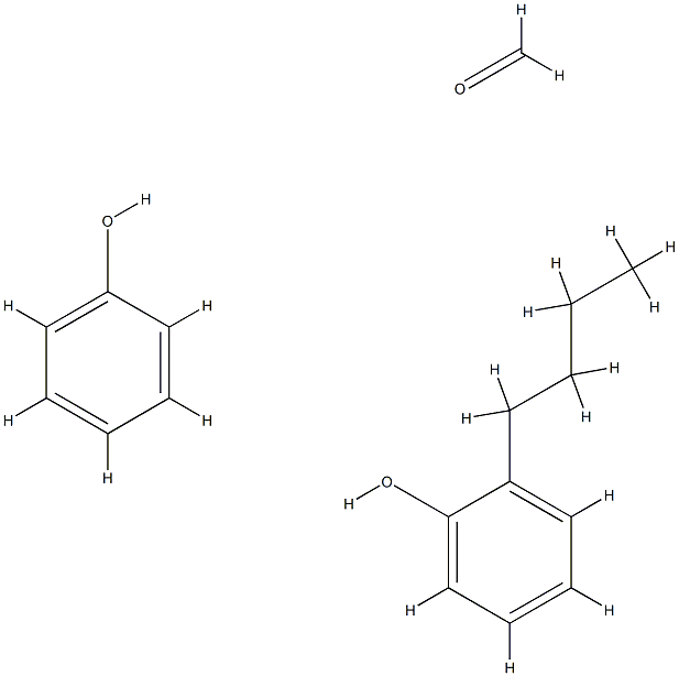 Formaldehyde, polymer with butylphenol and phenol 结构式