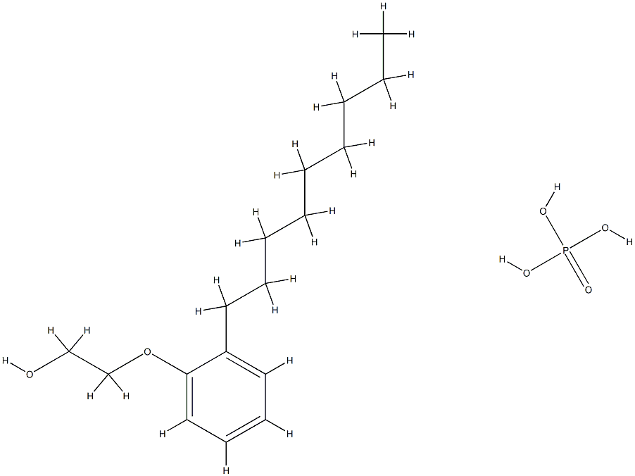 壬基酚聚醚-3 磷酸酯 结构式