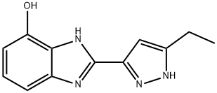 1H-Benzimidazol-4-ol,2-(5-ethyl-1H-pyrazol-3-yl)-(9CI) 结构式
