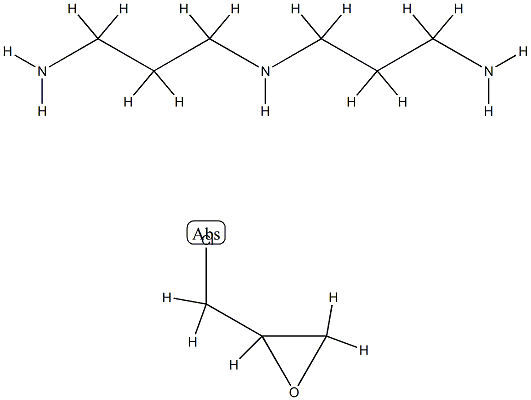 环氧氯丙烷-3,3'-亚氨基二丙胺的聚合物 结构式