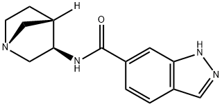 1H-Indazole-6-carboxamide,N-(1R,3R,4S)-1-azabicyclo[2.2.1]hept-3-yl-(9CI) 结构式