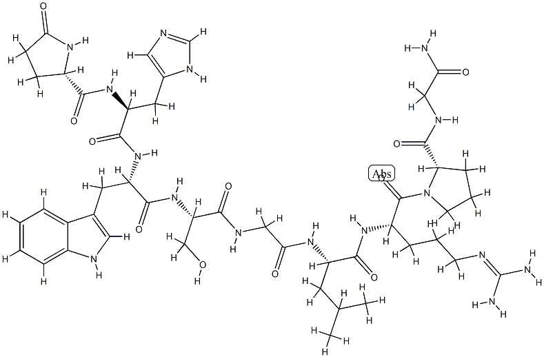 LHRH, des-Tyr(5)- 结构式