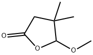 BETA,BETA-DIMETHYL-GAMMA-(HYDROXYMETHYL)-GAMMA-BUTYROLACTONE) 结构式