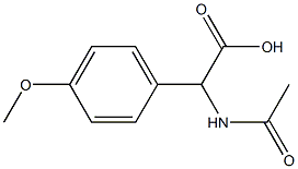 N-AC-RS-4-甲氧基苯甘氨酸 结构式