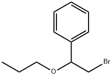 (2-溴-1-丙氧基乙基)苯 结构式