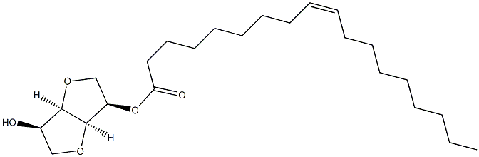 单-9-十八烯酸 1,4:3,6-双脱水-D-甘露醇酯 结构式
