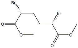 2,5-DIBROMO-HEXANEDIOIC ACID DIMETHYL ESTER 结构式