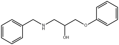 1-Benzylamino-3-phenoxy-propan-2-ol 结构式