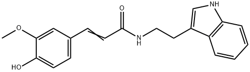 N-阿魏酰基色胺 结构式