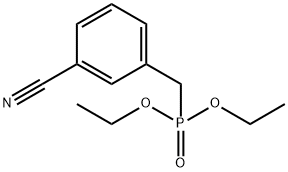 (3-氰苄基)膦酸二乙酯 结构式