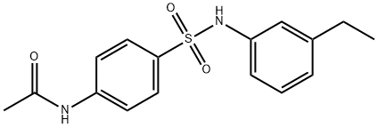 4-(3-Ethylphenylsulfamoyl)acetanilide, 97% 结构式