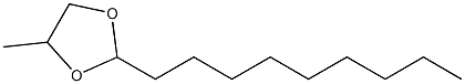 4-METHYL-2-NONYL-1,3-DIOXOLANE 结构式