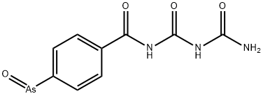 4-arsenoso-N-(carbamoylcarbamoyl)benzamide 结构式