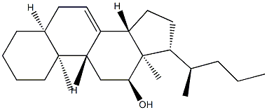 5β-Chol-7-en-12α-ol 结构式