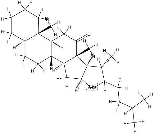 5α-Furostan-12-one 结构式