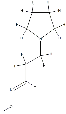 1-Pyrrolidinepropanal,oxime,[C(E)]-(9CI) 结构式