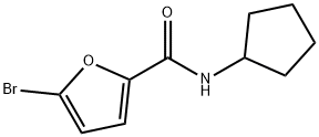 2-Furancarboxamide,5-bromo-N-cyclopentyl-(9CI) 结构式