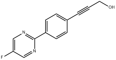 2-Propyn-1-ol,3-(5-fluoro-2-pyrimidinyl)-(9CI) 结构式