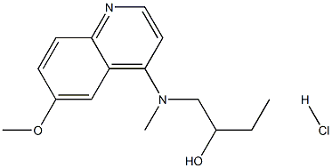 2-Butanol,1-[[(6-methoxy-4-quinolinyl)methyl]amino]-, hydrochloride (1:2) 结构式