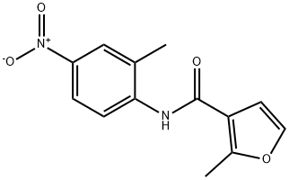 3-Furancarboxamide,2-methyl-N-(2-methyl-4-nitrophenyl)-(9CI) 结构式