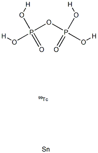 technetium Tc 99m stannous pyrophosphate 结构式