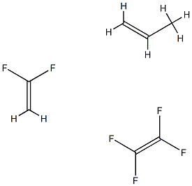 四氟乙烯与丙烯和偏氟乙烯的聚合物 结构式