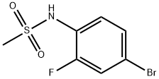 N-(4-bromo-2-fluorophenyl)methanesulfonamide 结构式