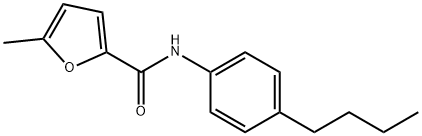 2-Furancarboxamide,N-(4-butylphenyl)-5-methyl-(9CI) 结构式