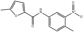 2-Furancarboxamide,5-methyl-N-(4-methyl-3-nitrophenyl)-(9CI) 结构式