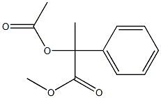 α-(Acetyloxy)-α-methylbenzeneacetic acid methyl ester 结构式