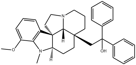 17-Methoxy-1-methyl-21,21-diphenylaspidospermidin-21-ol 结构式