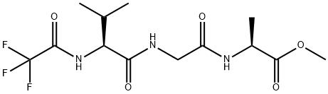 N-(Trifluoroacetyl)-L-Val-Gly-L-Ala-OMe 结构式