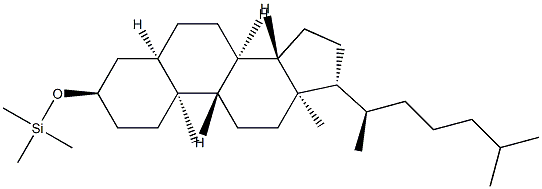 3α-Trimethylsilyloxy-5β-cholestane 结构式