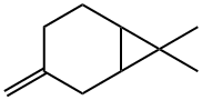 β-carene,7,7-dimethyl-3-methylene-bicyclo[4.1.0]heptane,β-carene,pseudocarene,3(10)-carene 结构式